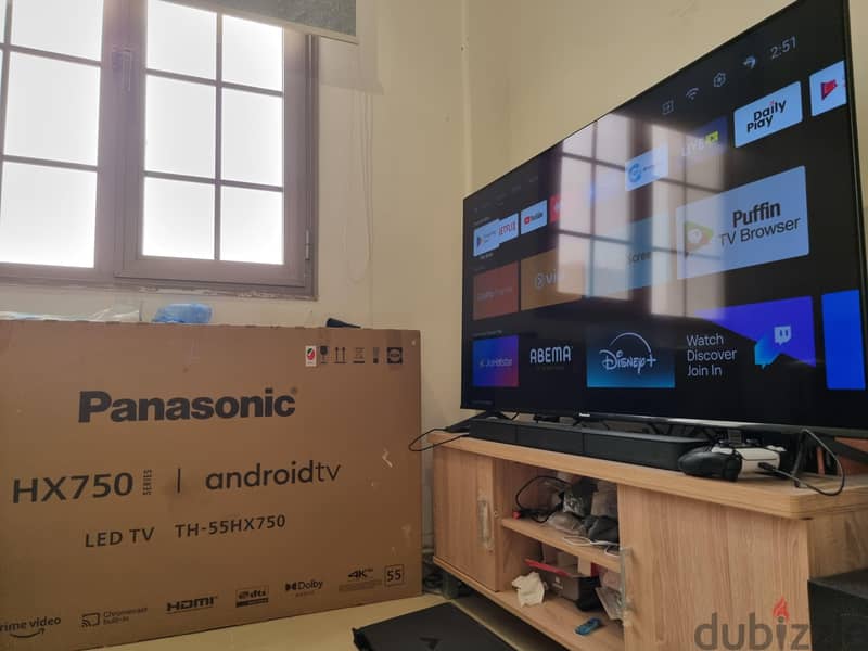 Panasonic 55inch  4k HDR Android TV 6