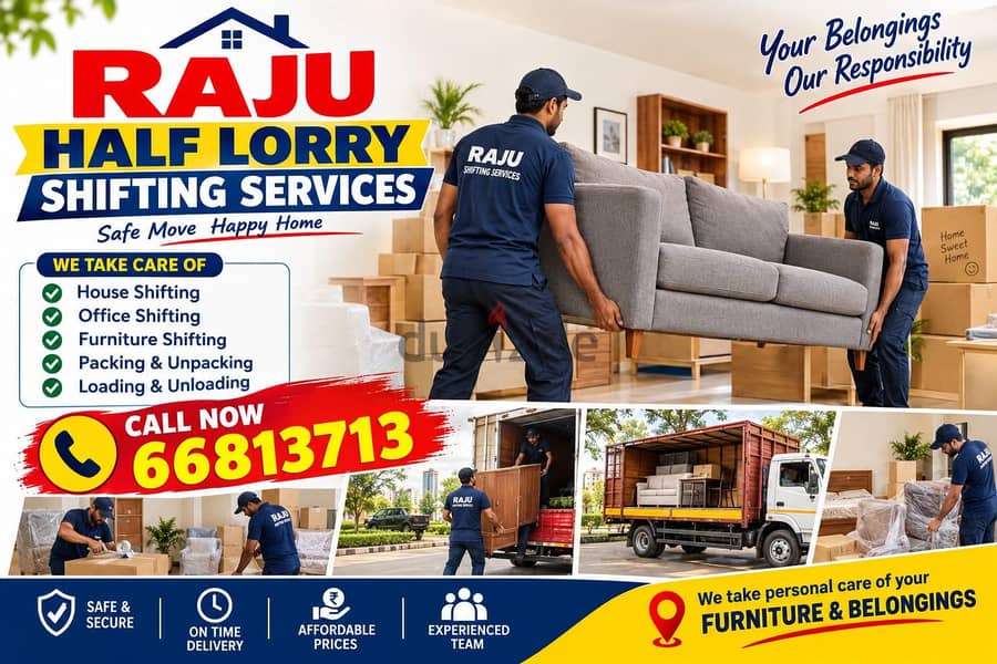 HALF LORRY TRANSPORT SHIFTING SERVICES 66 813 713 1