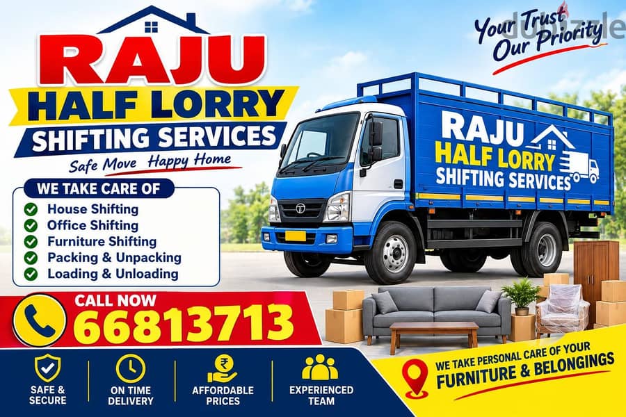 HALF LORRY TRANSPORT SHIFTING SERVICES 66 813 713 3