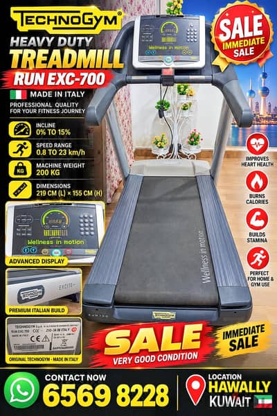 technogym heavy duty TREADMILL
