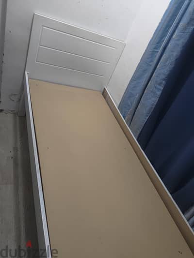single bed wooden with mattress 15kd
