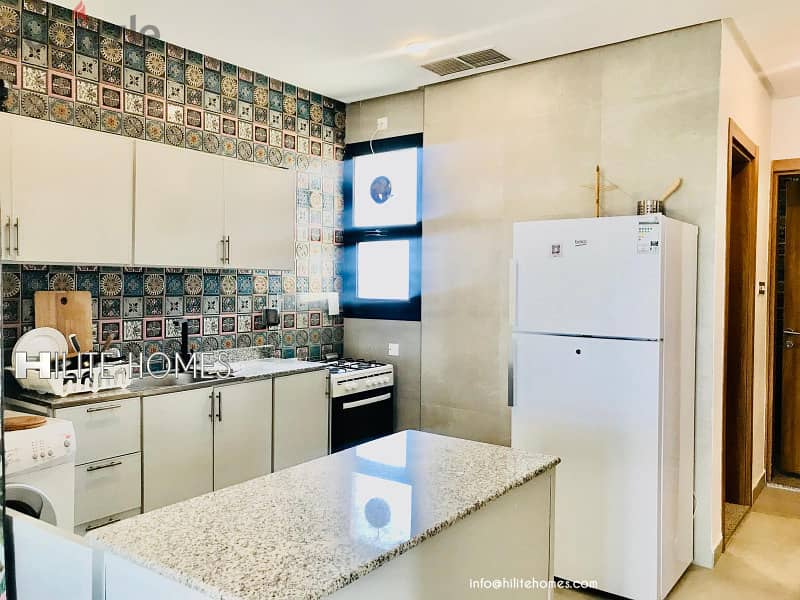 Roof top two bedroom apartment for rent in SalmiyaAvailable 3