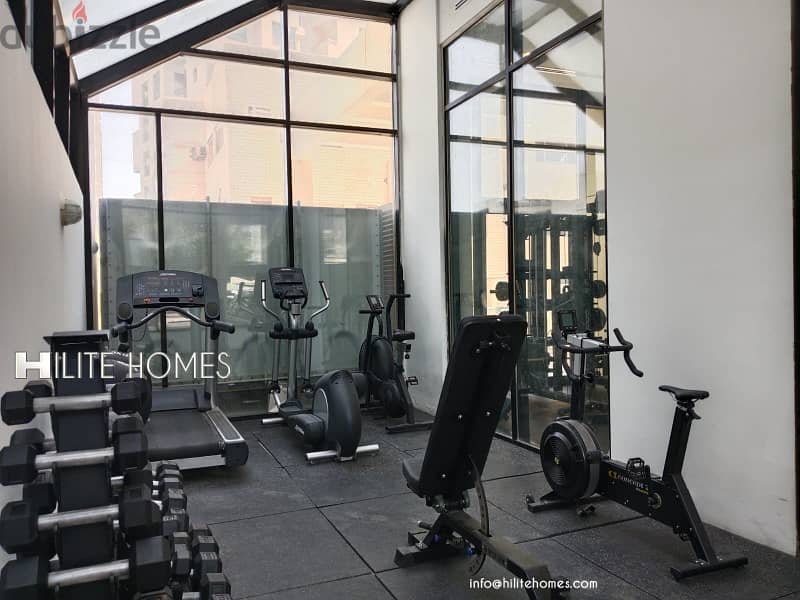 Roof top two bedroom apartment for rent in SalmiyaAvailable 8