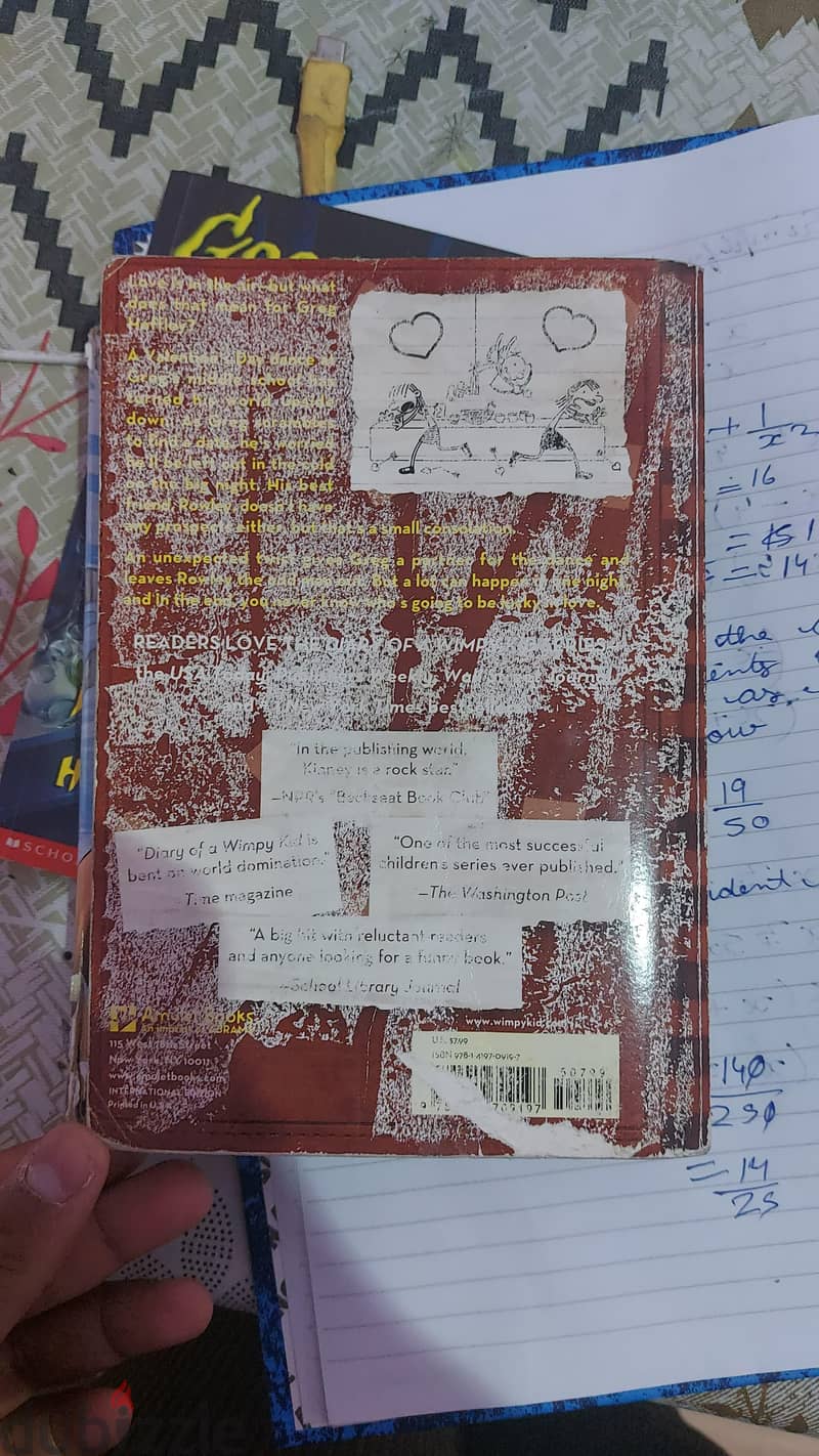 7 books used(all/seperate) each 1.5kd 13