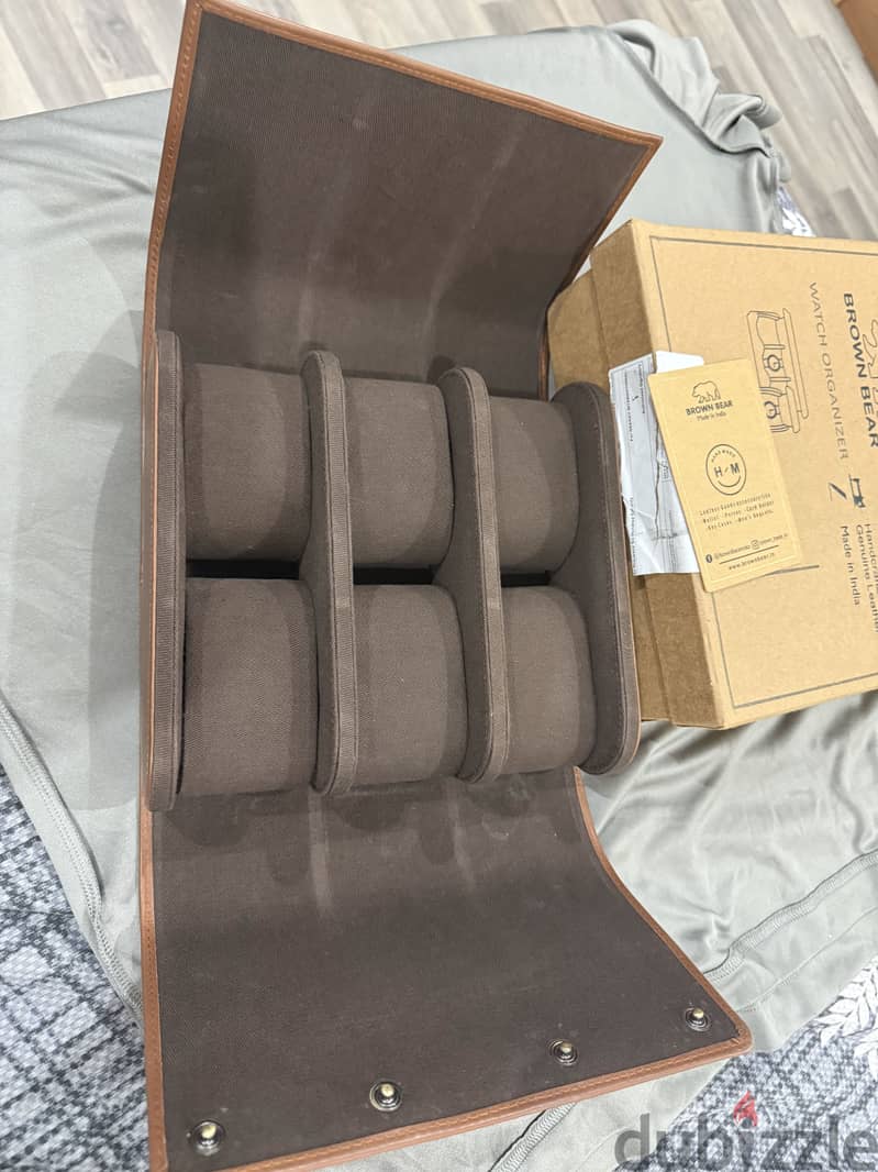 Hand made leather-Watch box 1