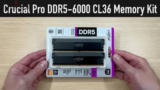 Crucial 32GB DDR5 RAM Kit (2x16GB) 6000MTs CL36