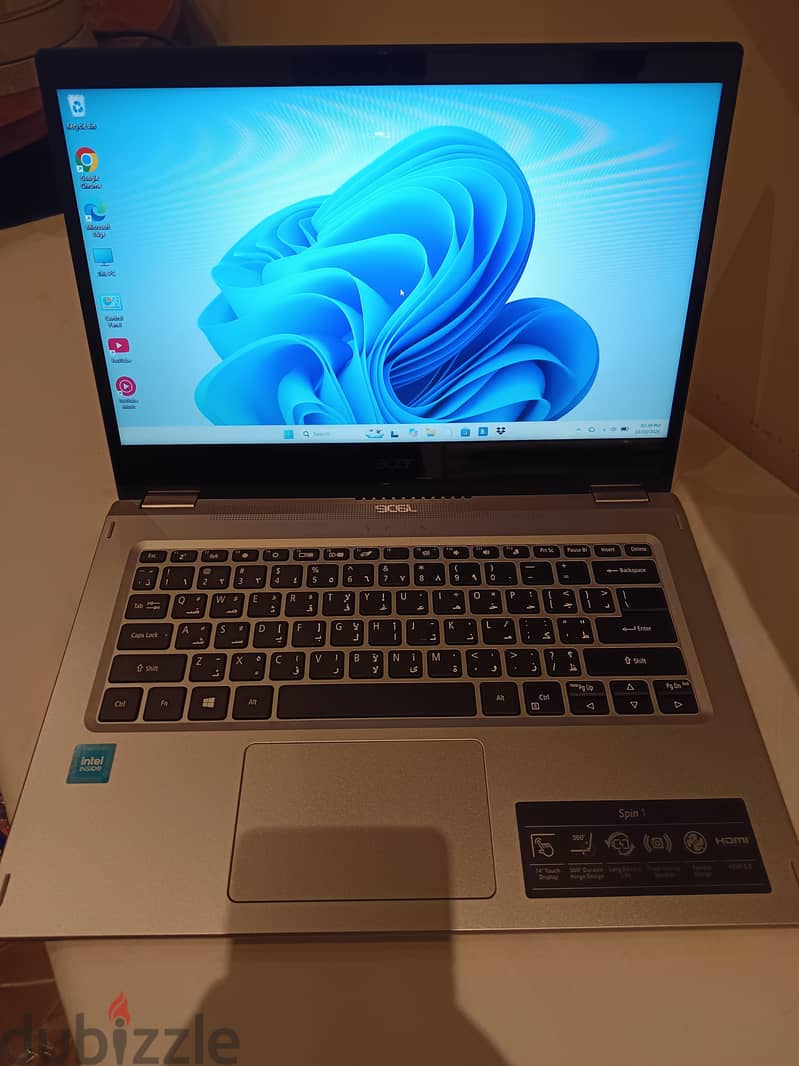 Acer spin 14 inch touch screen 360° convertible laptop 1