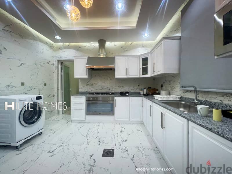 Brand new Two bedroom floor with spacious Roof top for rent in Mishref 3