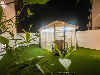 Brand new Two bedroom floor with spacious Roof top for rent in Mishref