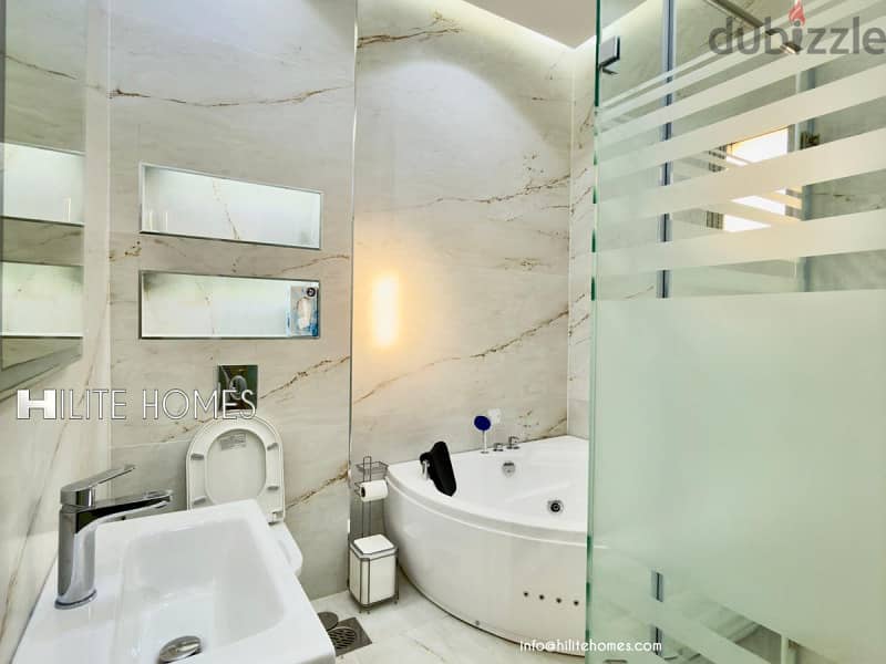Brand new Two bedroom floor with spacious Roof top for rent in Mishref 9