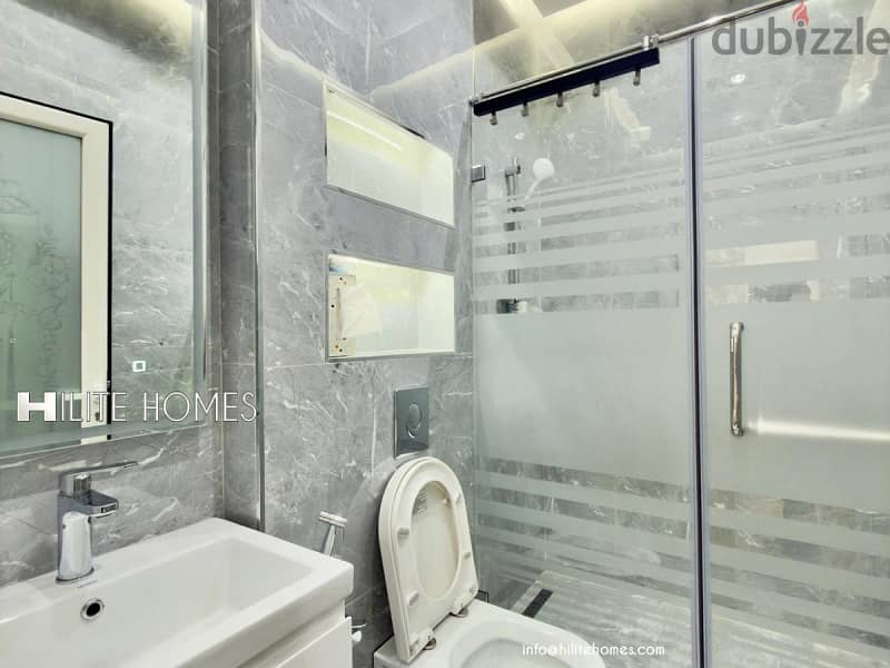 Brand new Two bedroom floor with spacious Roof top for rent in Mishref 12
