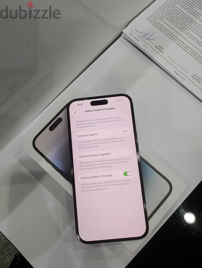iPhone 14pro max 256GB 9