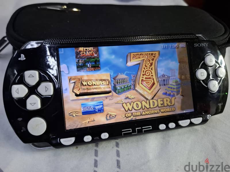 PSP P1000 BLACK 2GB 13 PSP GAME,15 NES,15 GAMEBOY 12