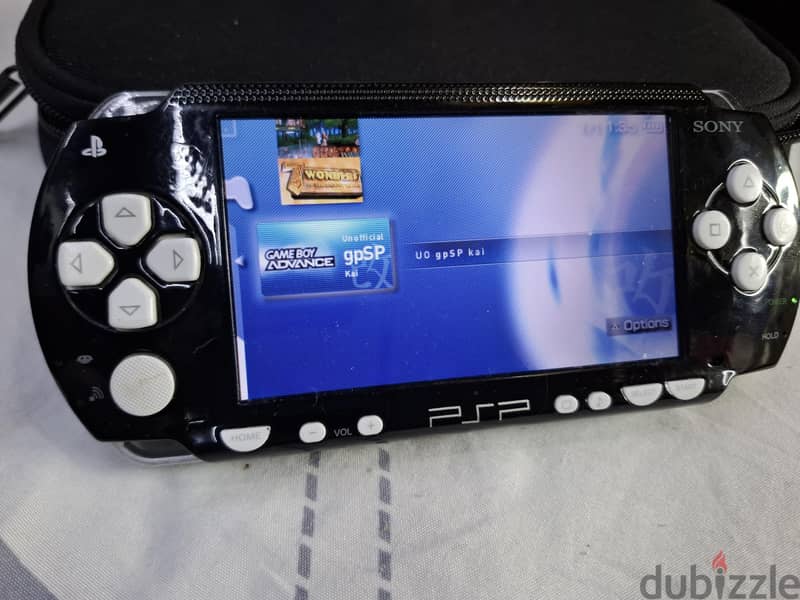 PSP P1000 BLACK 2GB 13 PSP GAME,15 NES,15 GAMEBOY 13