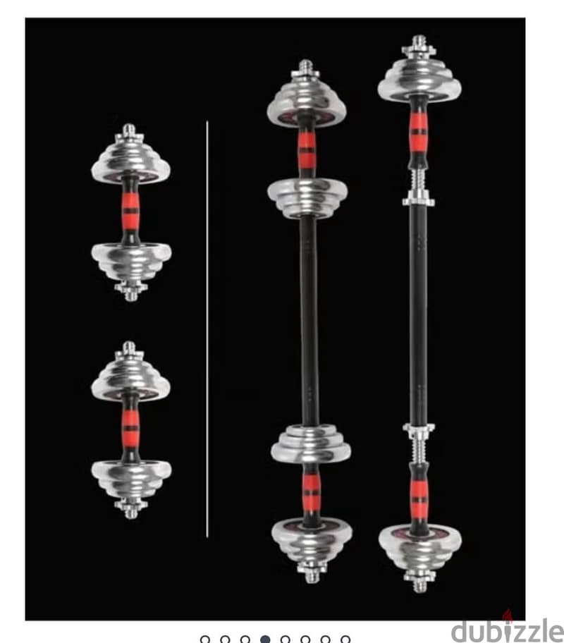 Set dumbbell  20 kg new with box and bar 5