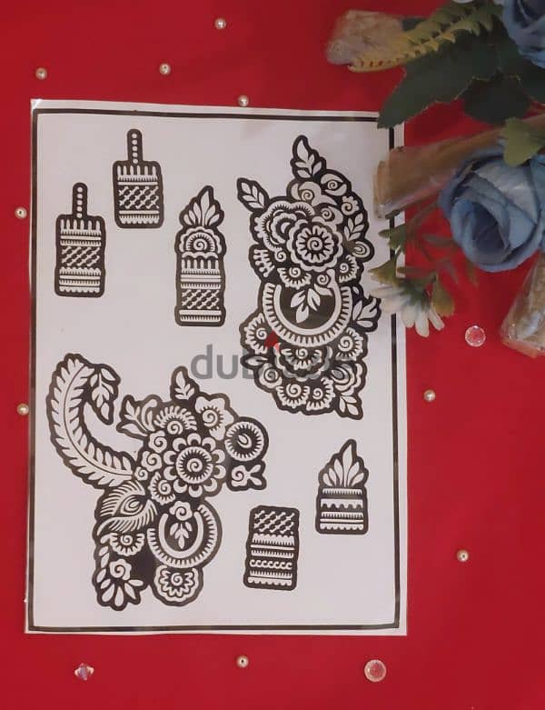 henna stencils 1