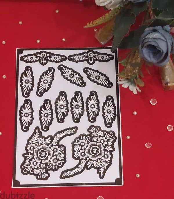 henna stencils 2
