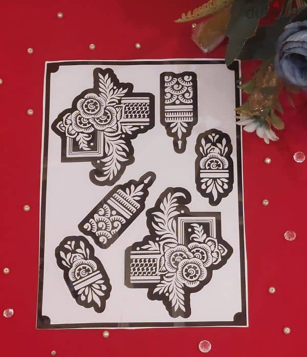 henna stencils 3