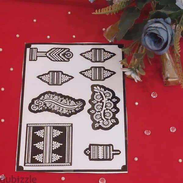henna stencils 5
