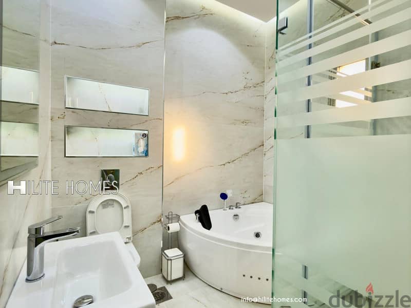 Brand new Two bedroom floor with spacious Roof top for rent in Mishref 14