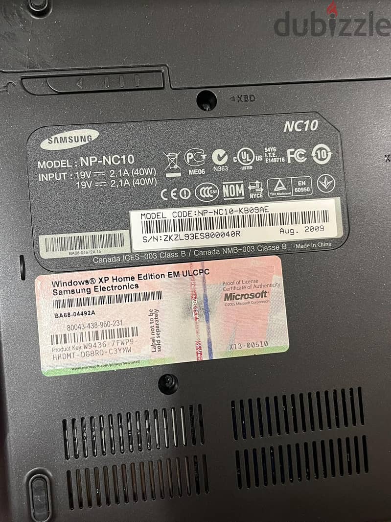 open box Samsung netbook 2