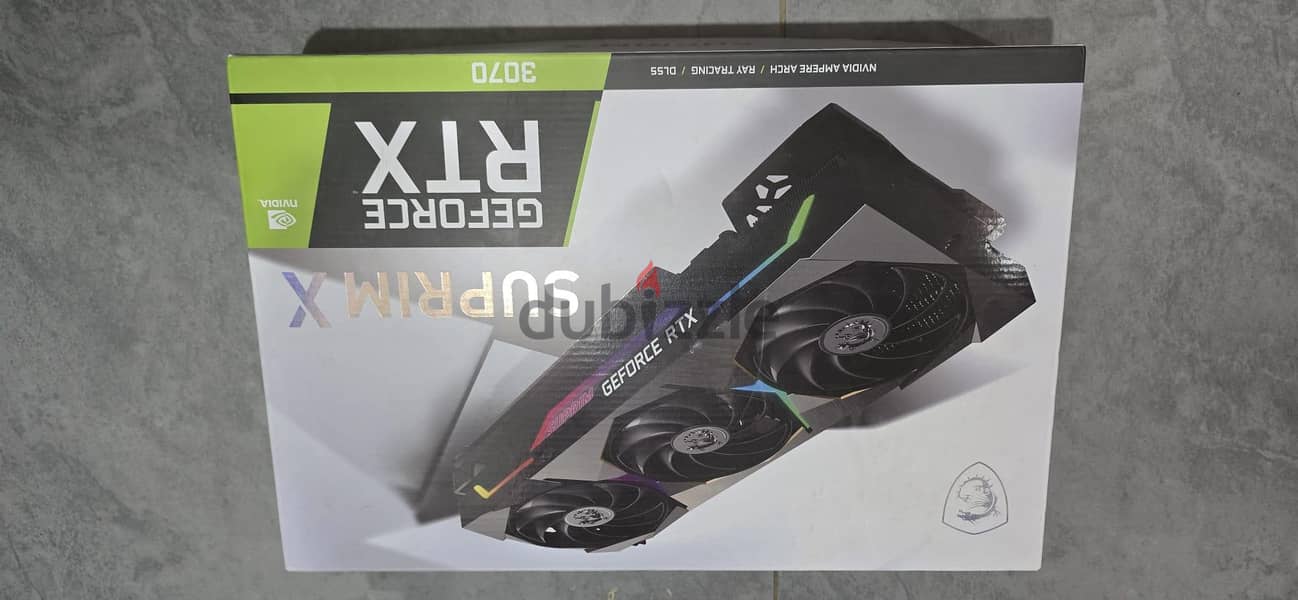 MSI Suprim X RTX 3070 Graphics card GPU 3