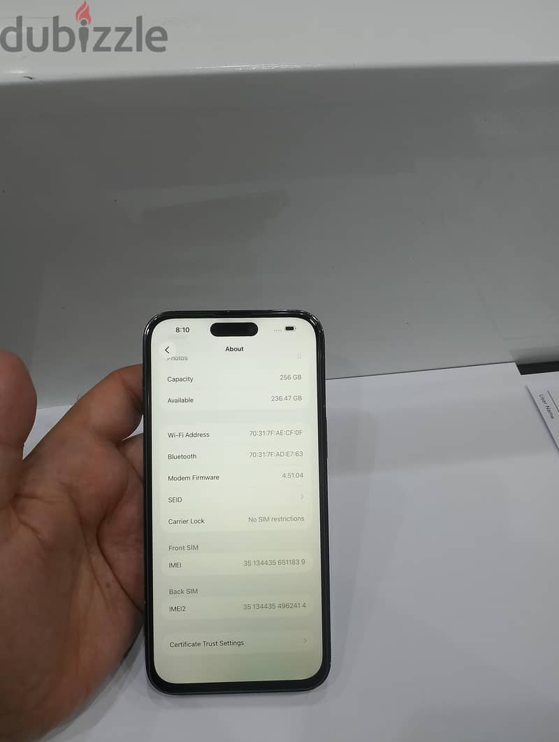 iPhone 14pro max 256GB 7