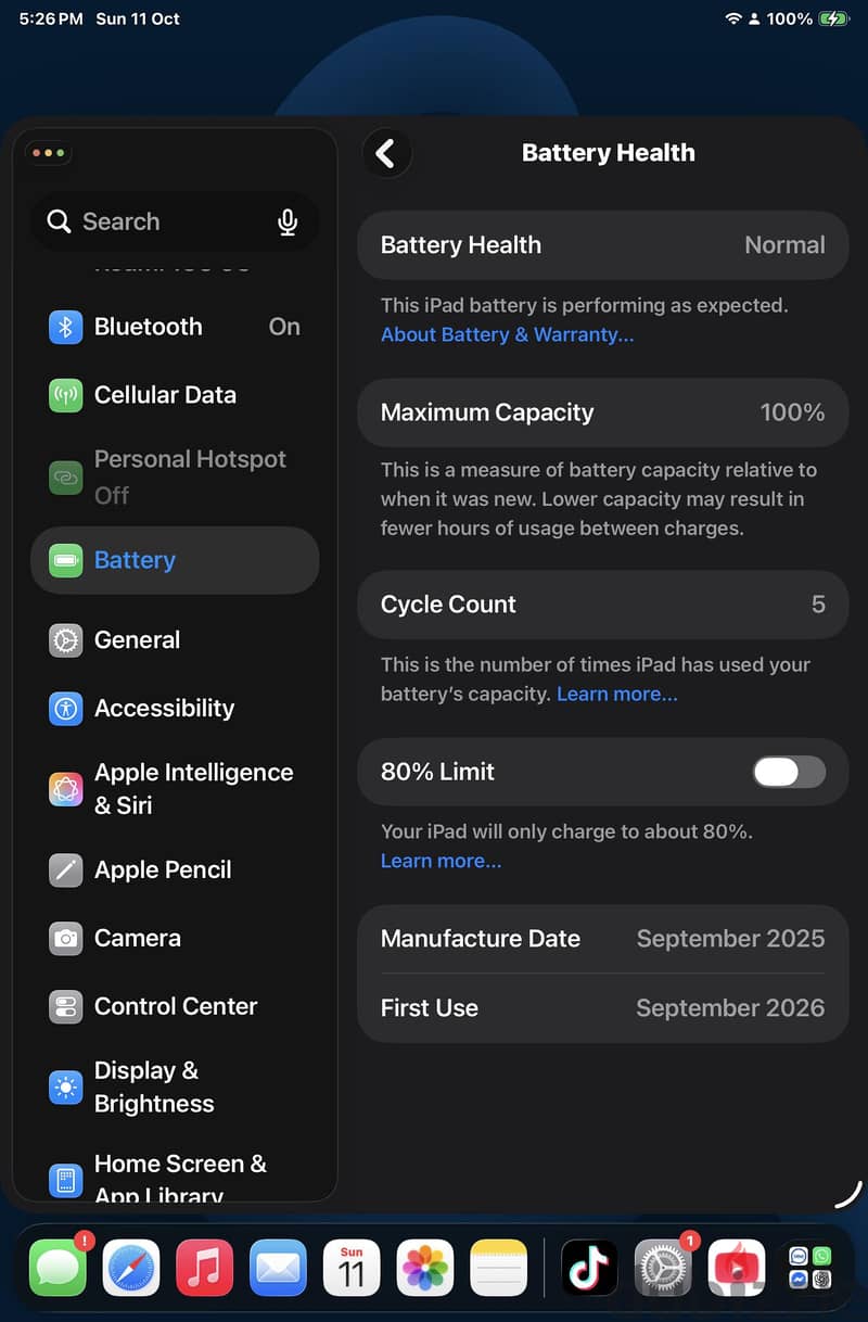 Ipad A17pro mini wifi+ Cellular 512 gb 4
