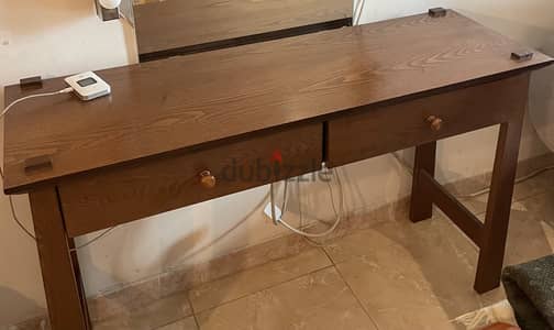 Console wooden with drawers