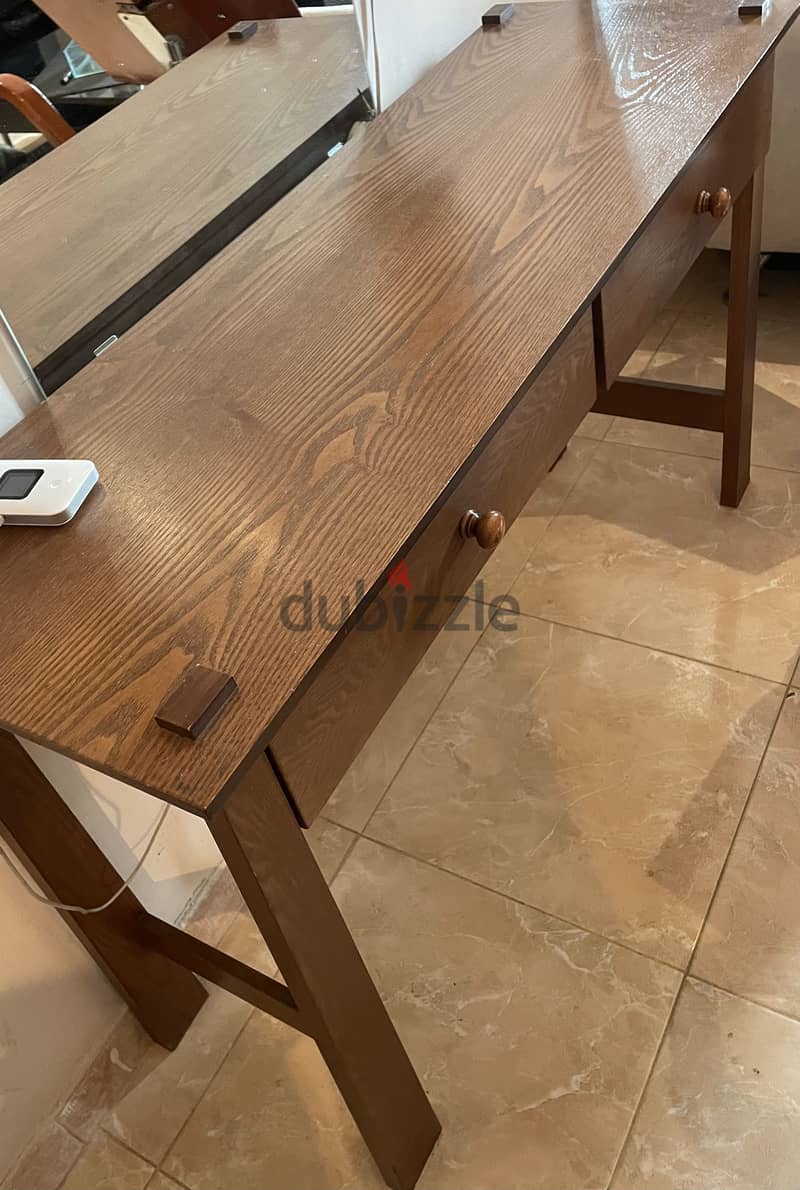 Console wooden with drawers 1