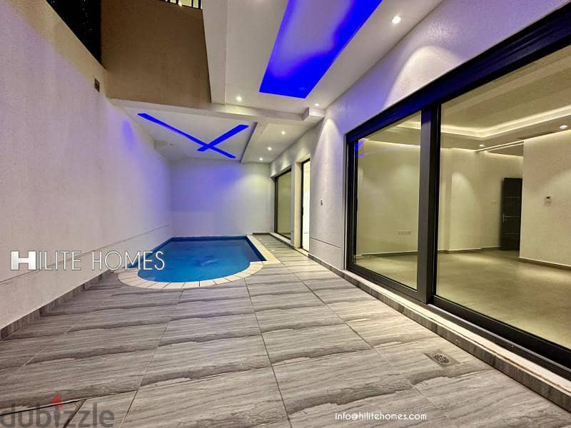 Three-master-bedroom basement apartment with a private pool 9