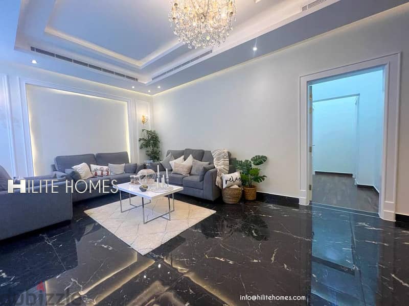 Brand new Two bedroom floor with spacious Roof top for rent in Mishref 4