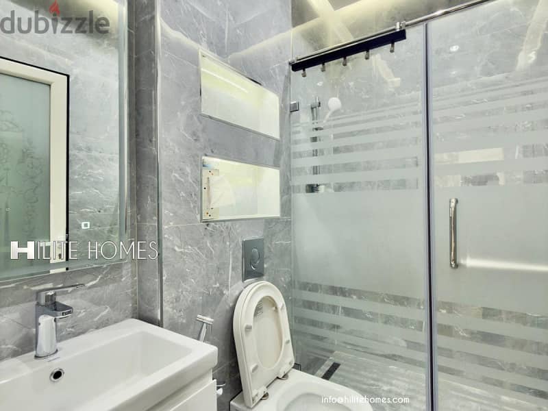 Brand new Two bedroom floor with spacious Roof top for rent in Mishref 14