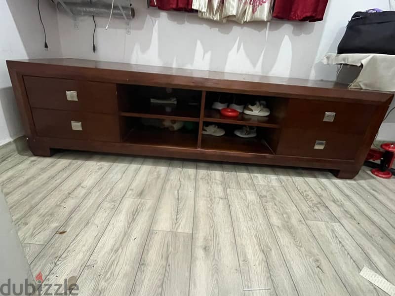 wooden Tv stand big 1
