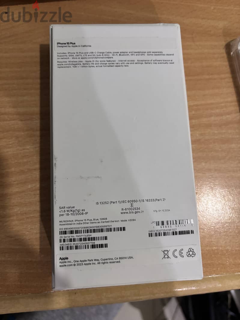 Iphone 15 plus with91% battery health 12