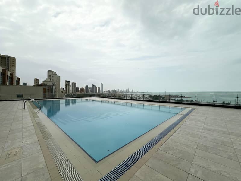 Elegant Three Bedroom Sea view Apartment for Rent in Salmiya 5