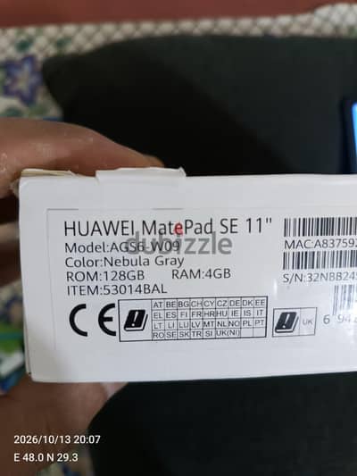 Huawei matepad se 11.4gb 128 gb repear by alghanim all perfect work