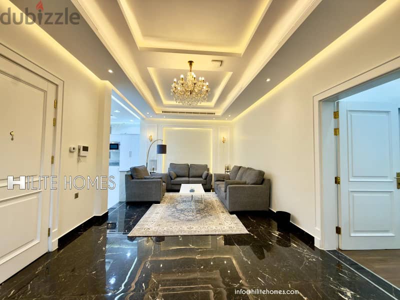 Brand new Two bedroom floor with spacious Roof top for rent in Mishref 9