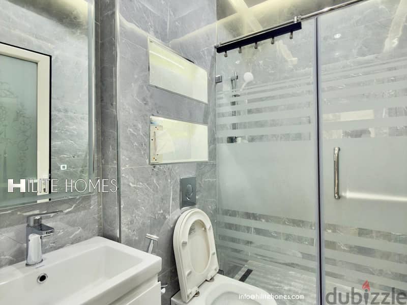 Brand new Two bedroom floor with spacious Roof top for rent in Mishref 13