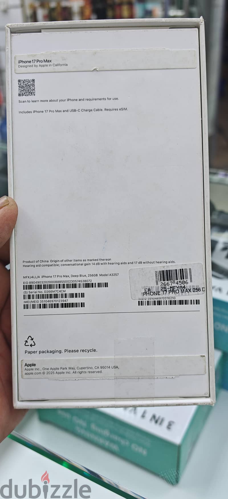Apple - iPhone 17 pro max 256 gb blue 6