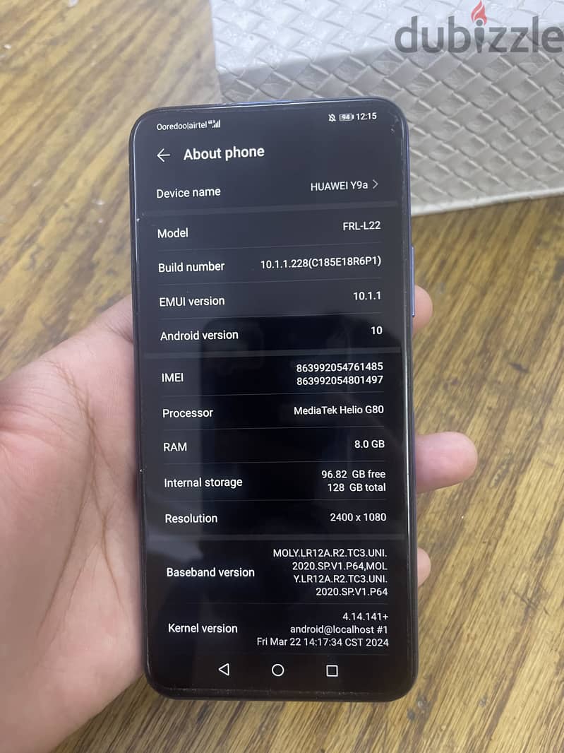 Huawei Y9a – 128GB | Blue/Purple | Good Condition 5