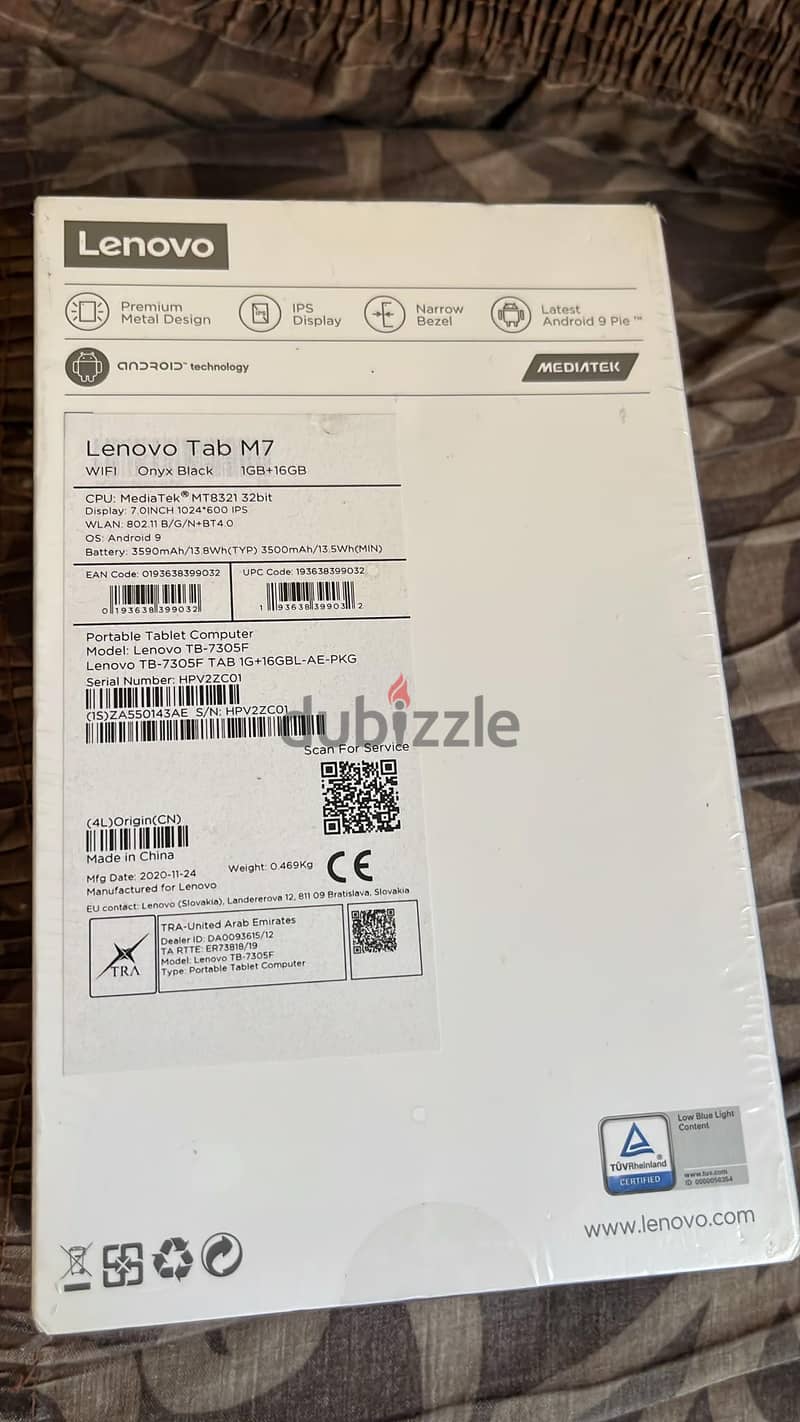 new lenovo tablet 7 inches only wifi with cover 16 gb ram 1 1