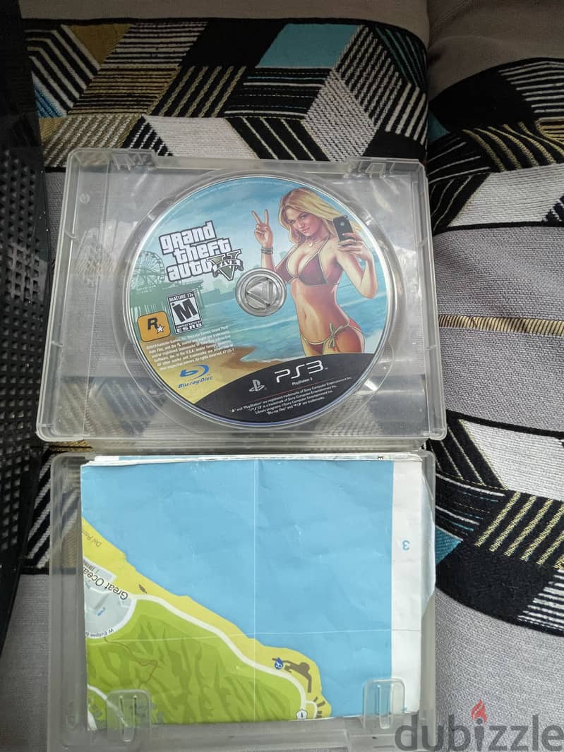 PlayStation 3 with gta cd without remote controller 1