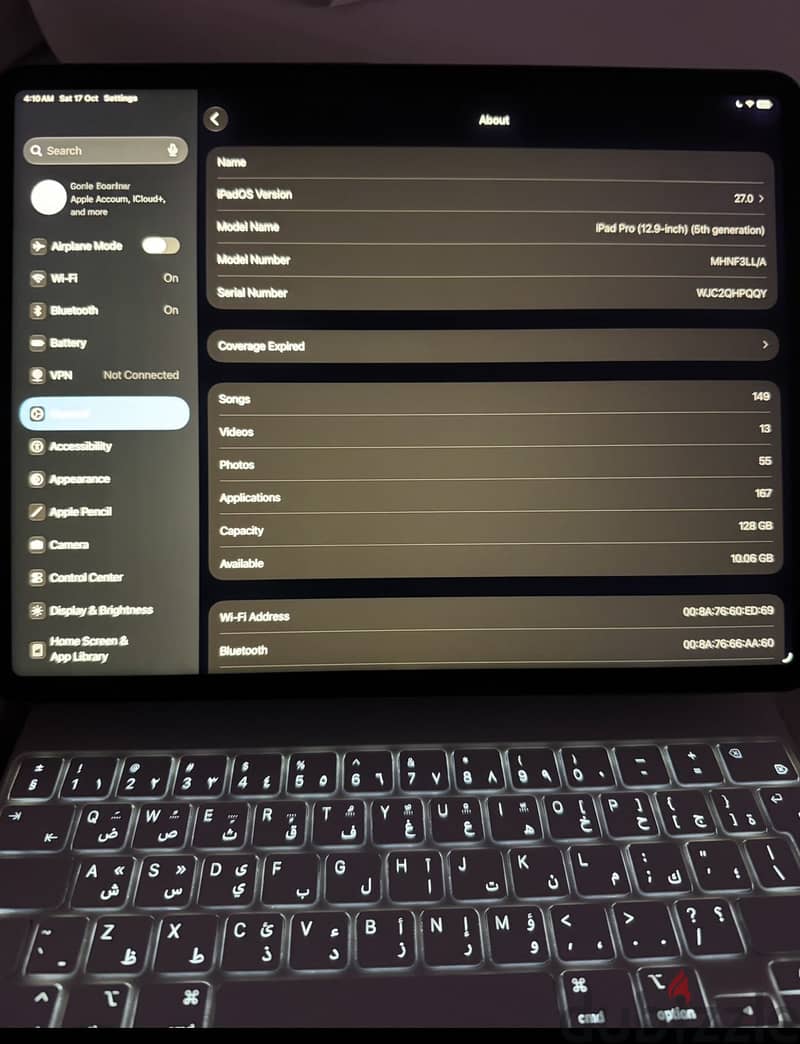 Ipad pro 12.9 inch M1 with Magic Keyboard 3