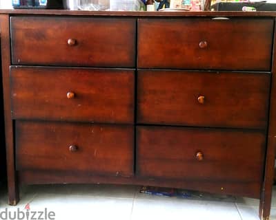 6 Drawer Wooden Cabinet for SALE