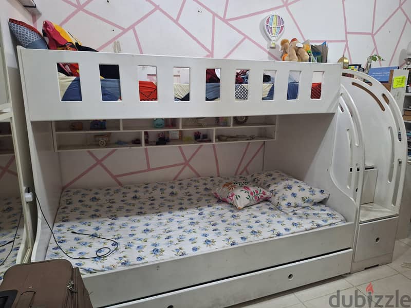 bunk bed + study table 1