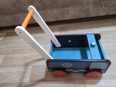 [FOR SALE] Children's Wooden Police Wagon / Walker