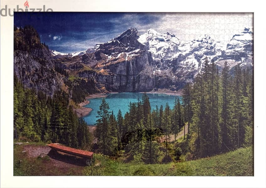 Hand-Assembled Puzzle Art | Mountain Lake 1