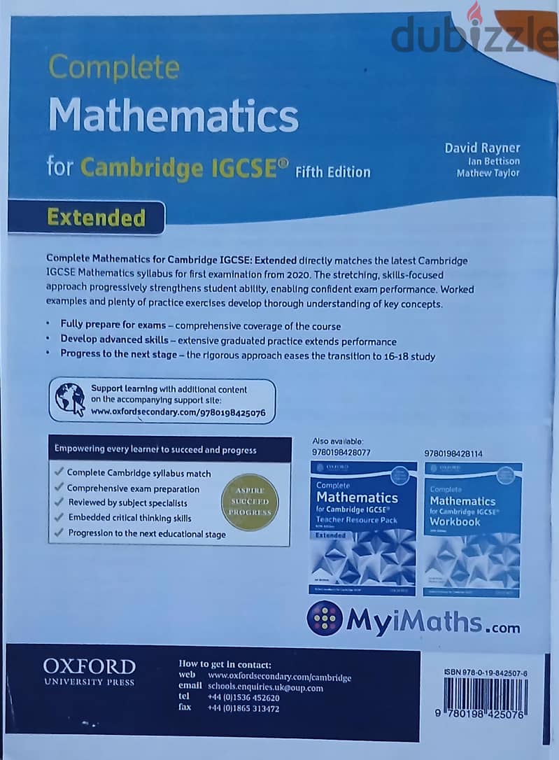 CAMBRIDGE IGCSE Maths 0580 Textbook for sale 2