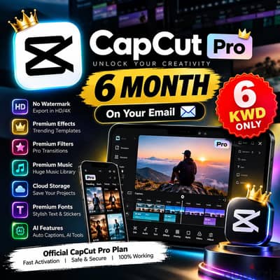 Capcut Pro 6 Month On Your Email